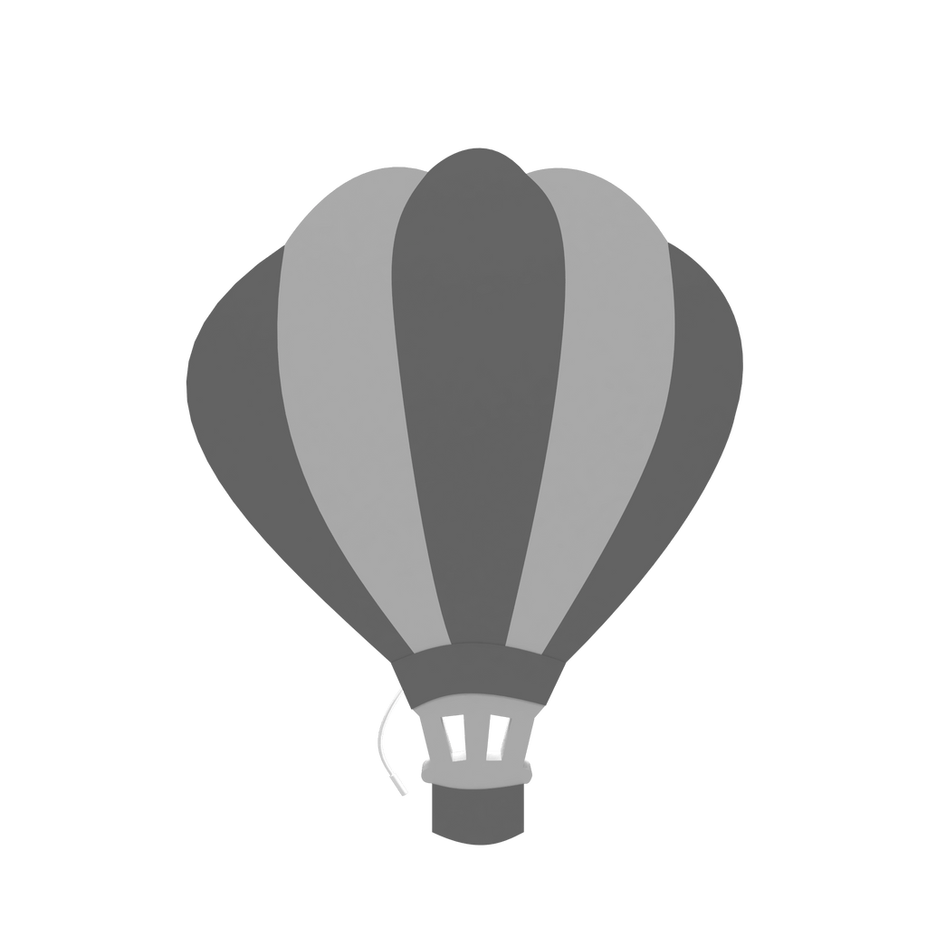 Lampe murale chambre bébé air ballon gris