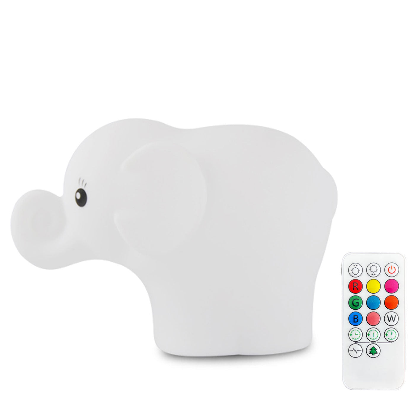 Colored night light Animaluce - Wise Elephant