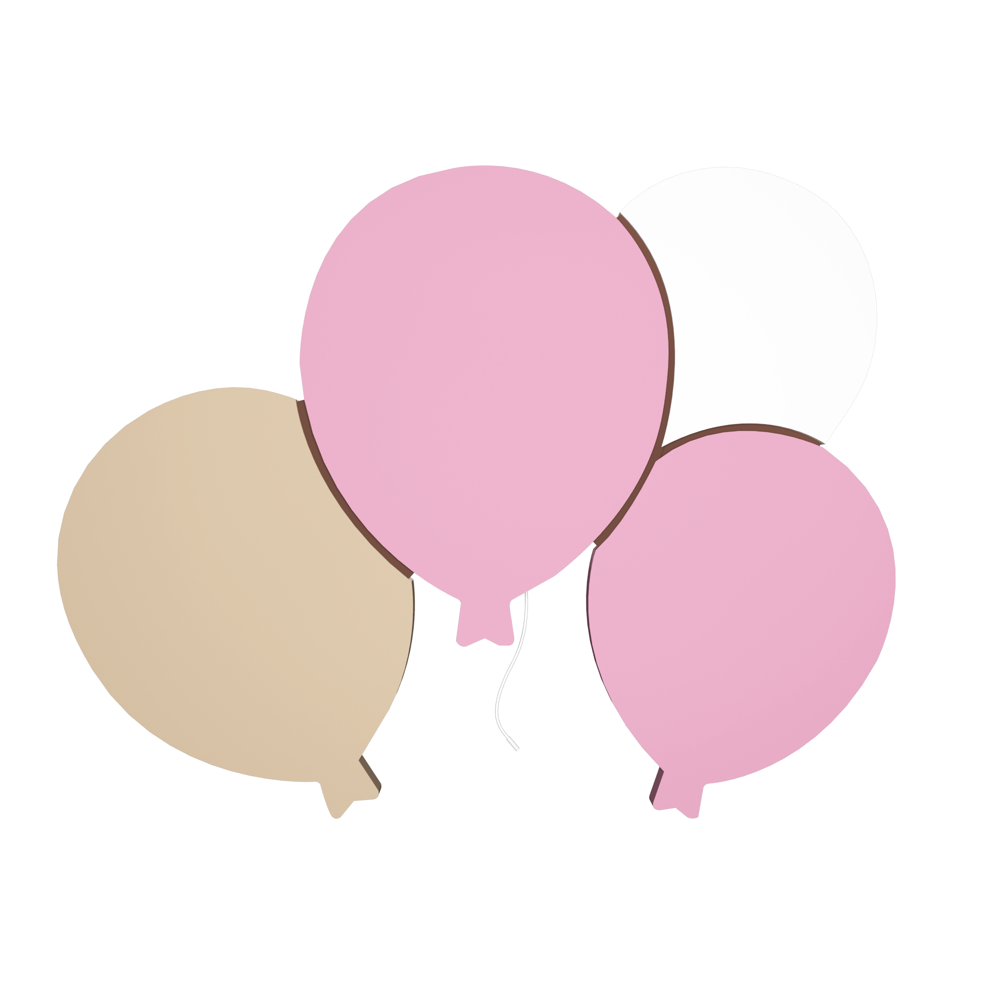 Wandlamp Nachtlampje 4 Ballonnen
