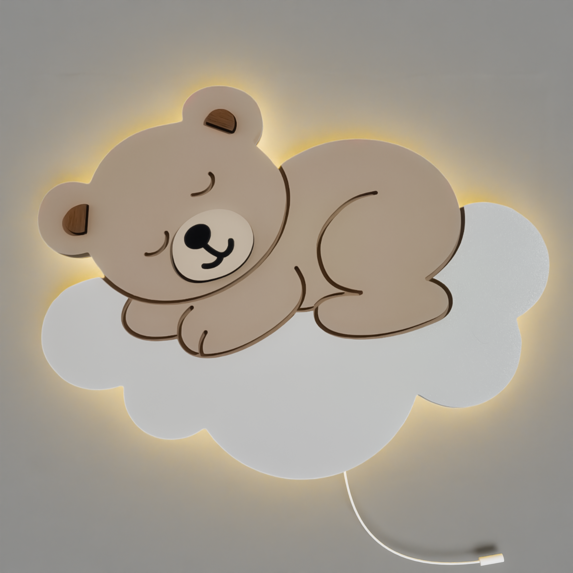 Wandleuchte Nachtlicht Bärchen Wolke