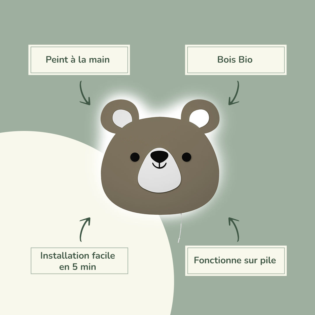 Lampe murale Veilleuse Ourson
