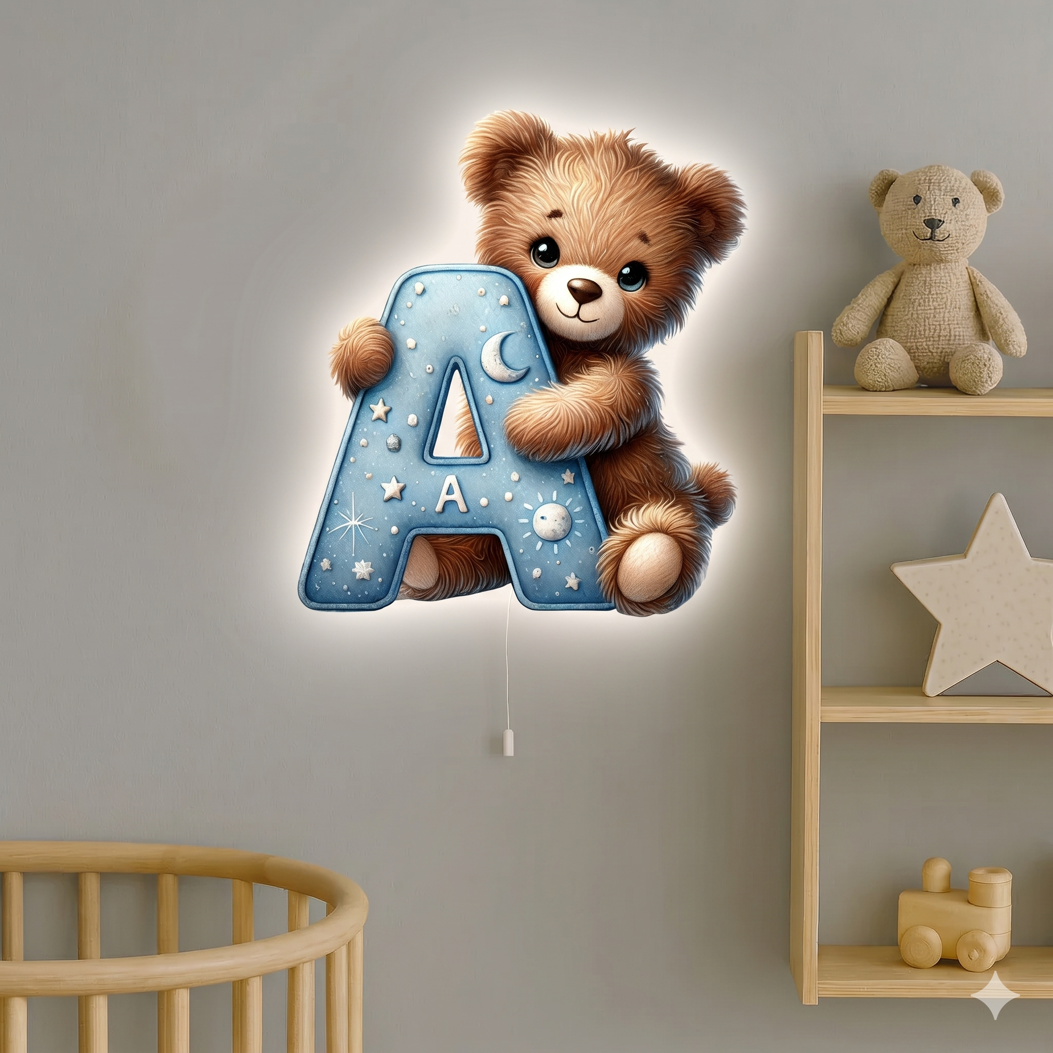 Lampe murale Veilleuse Lettre A
