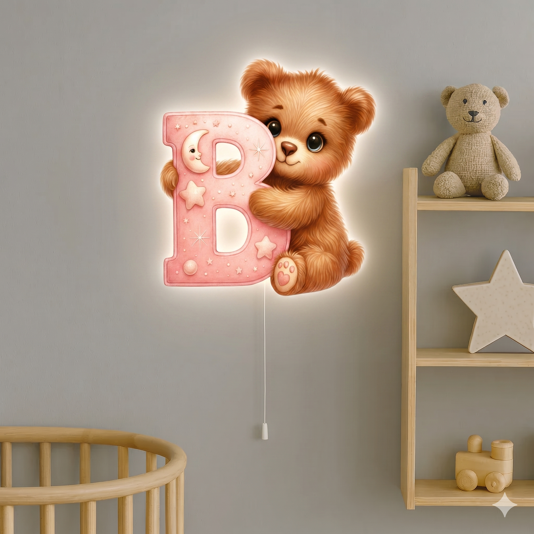 Lampe murale Veilleuse Lettre B