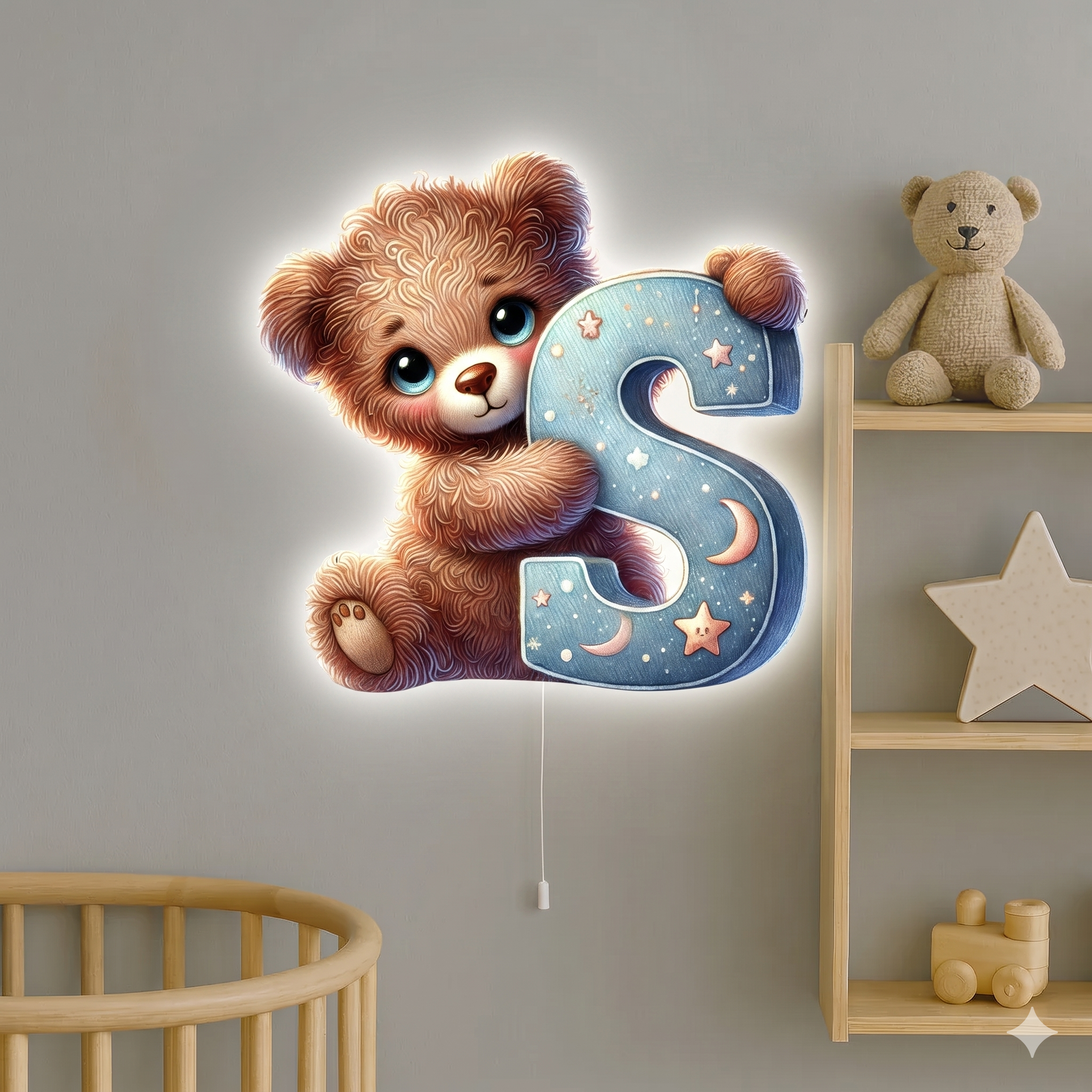 Lampe murale Veilleuse Lettre S