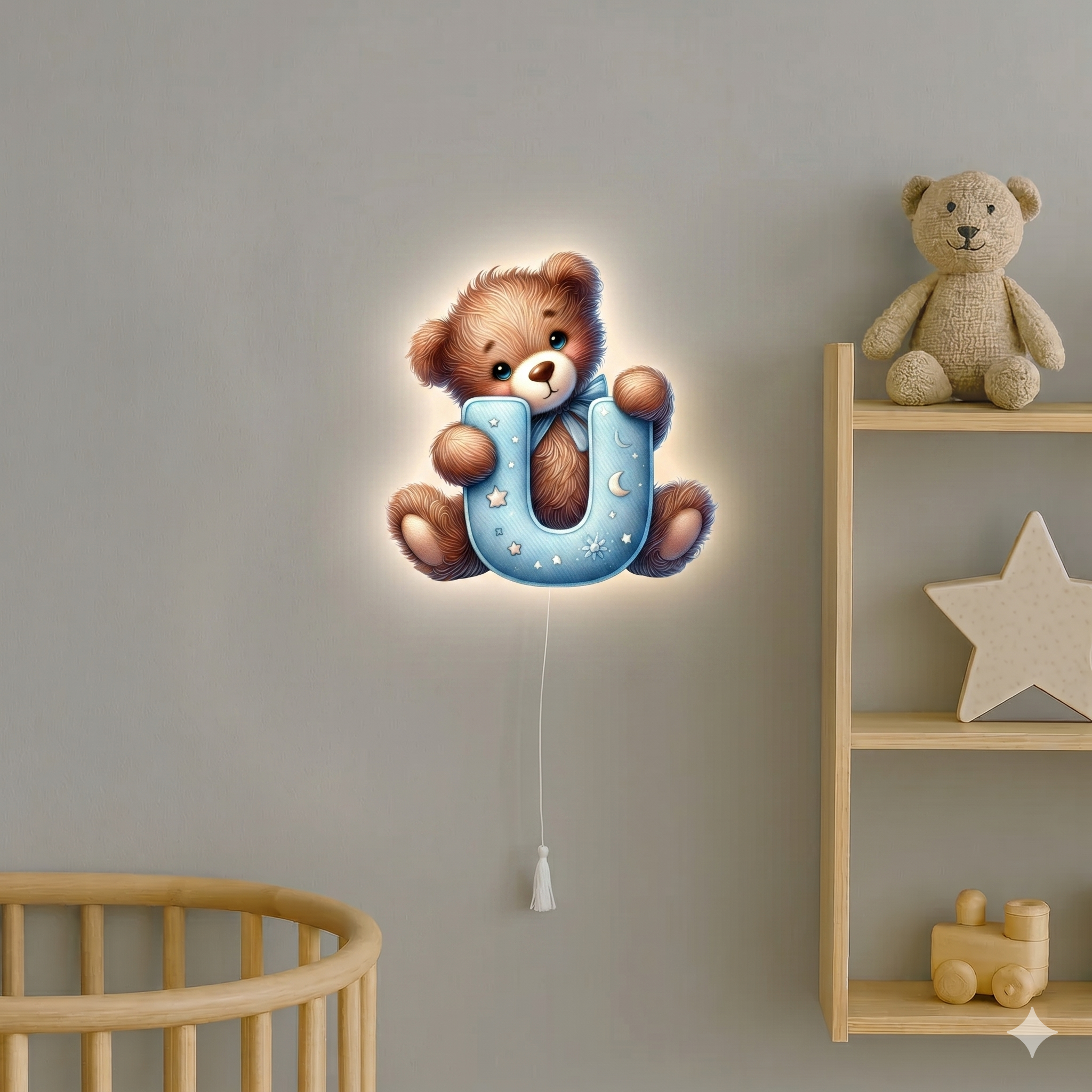 Lampe murale Veilleuse Lettre U