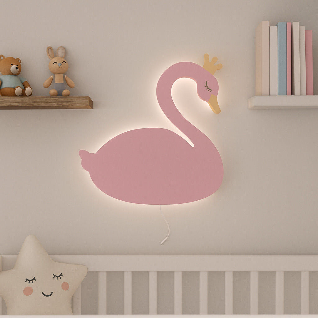 Lampada da parete Luce notturna Cigno