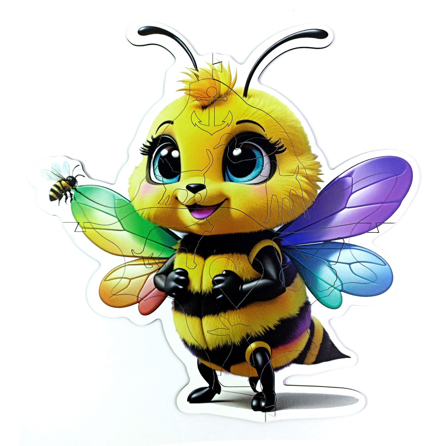 Animosa Puzzle: ACTIVE BEE in Wooden for Children