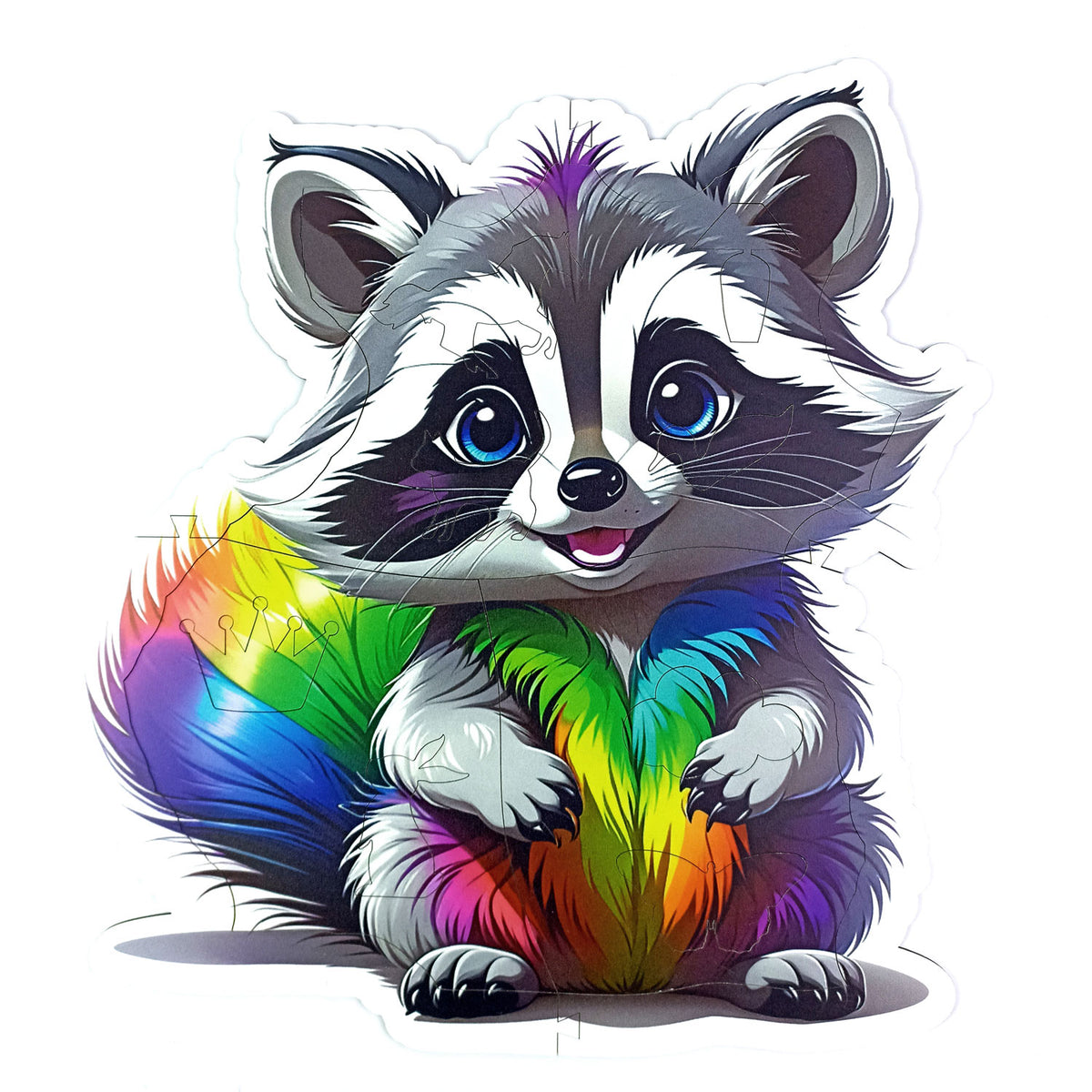 Puzzle Animosa: RATON LAVEUR MALIN en Bois pour Enfants– Lenny et Alba