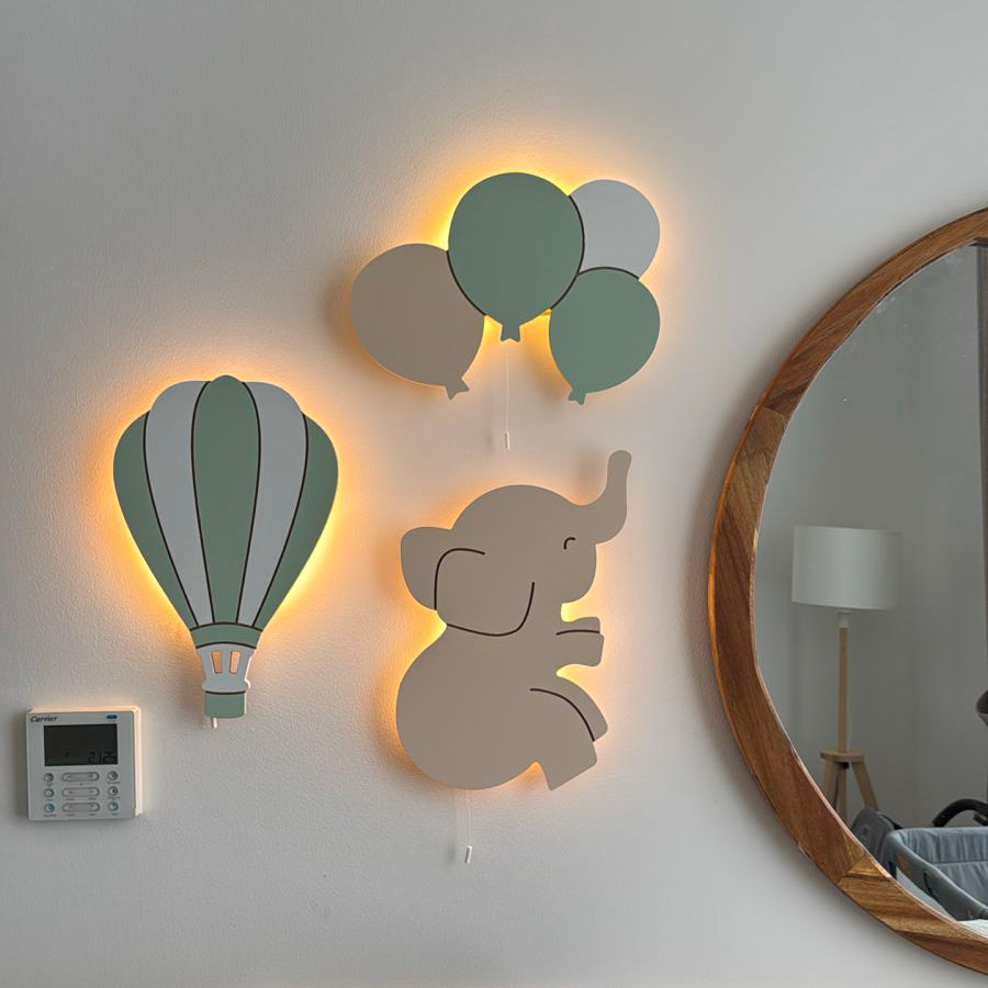 Wandlamp Nachtlampje heteluchtballon