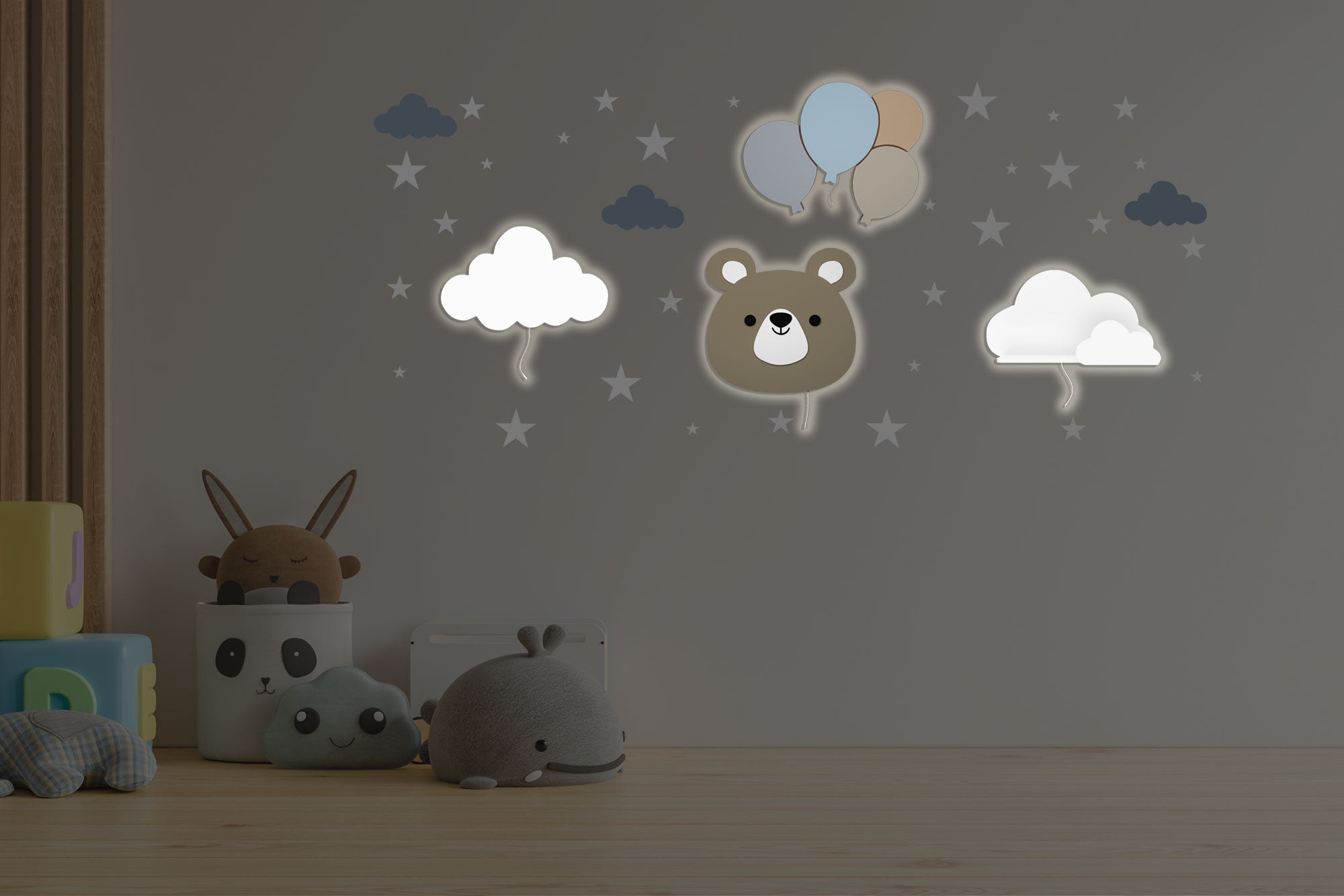 BabyNotte Beary Wand-Nachtlichtkomposition für Kinder