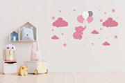 Composizione luce notturna da parete per bambini BabyNotte Candy Pink