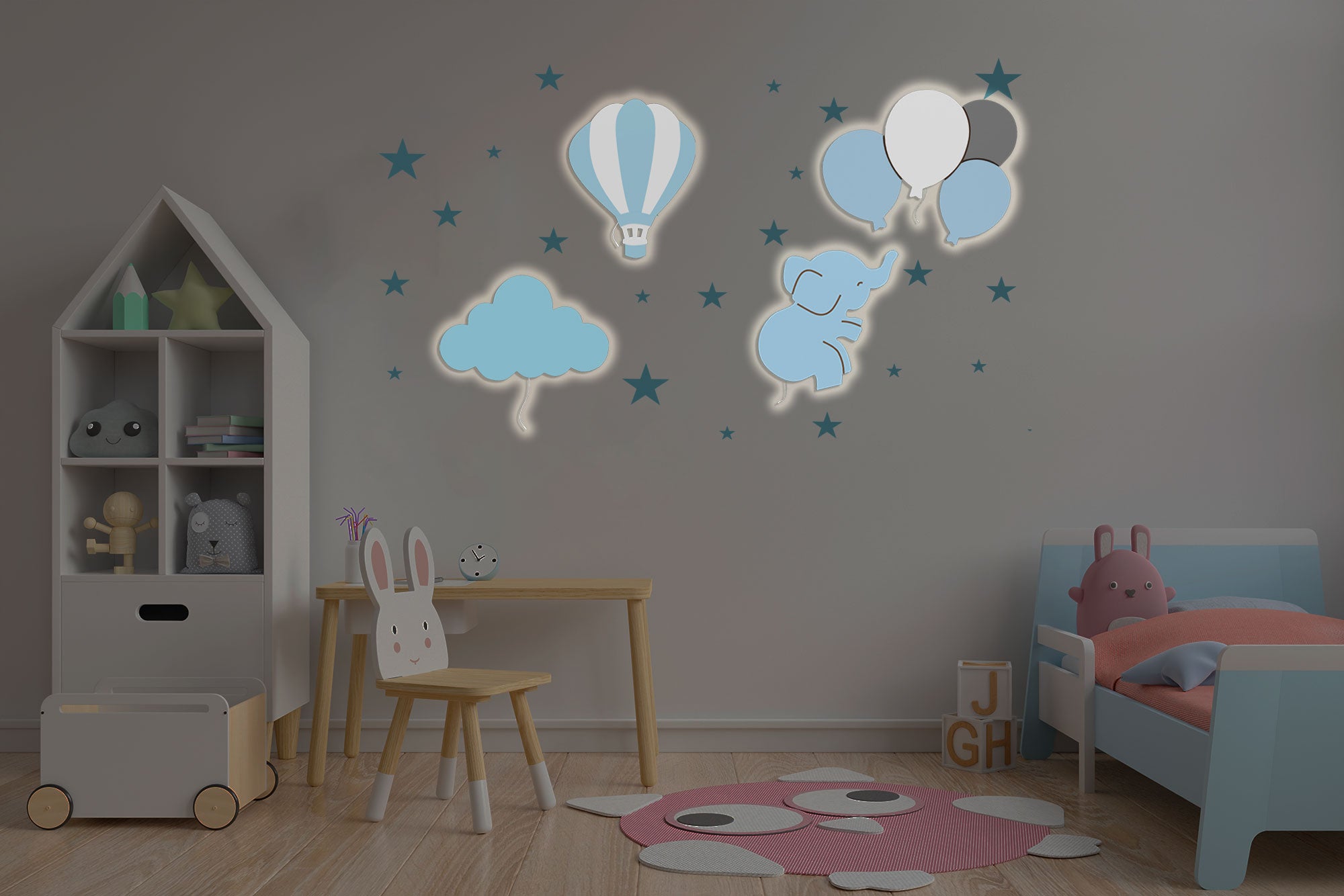 BabyNotte Milky Neue Wand-Nachtlichtkomposition für Kinder