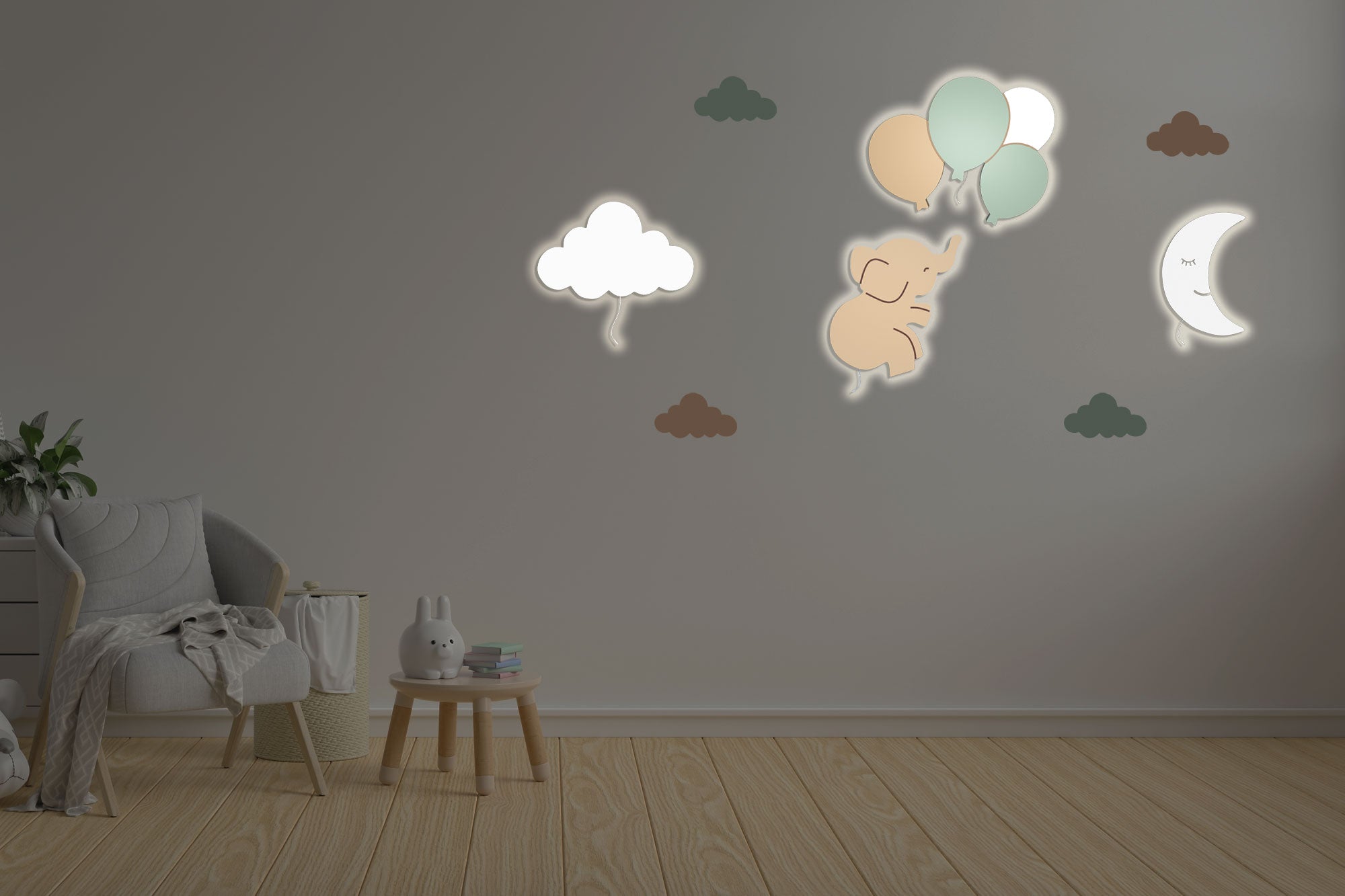 BabyNotte Sand Nueva composición de luz nocturna de pared infantil