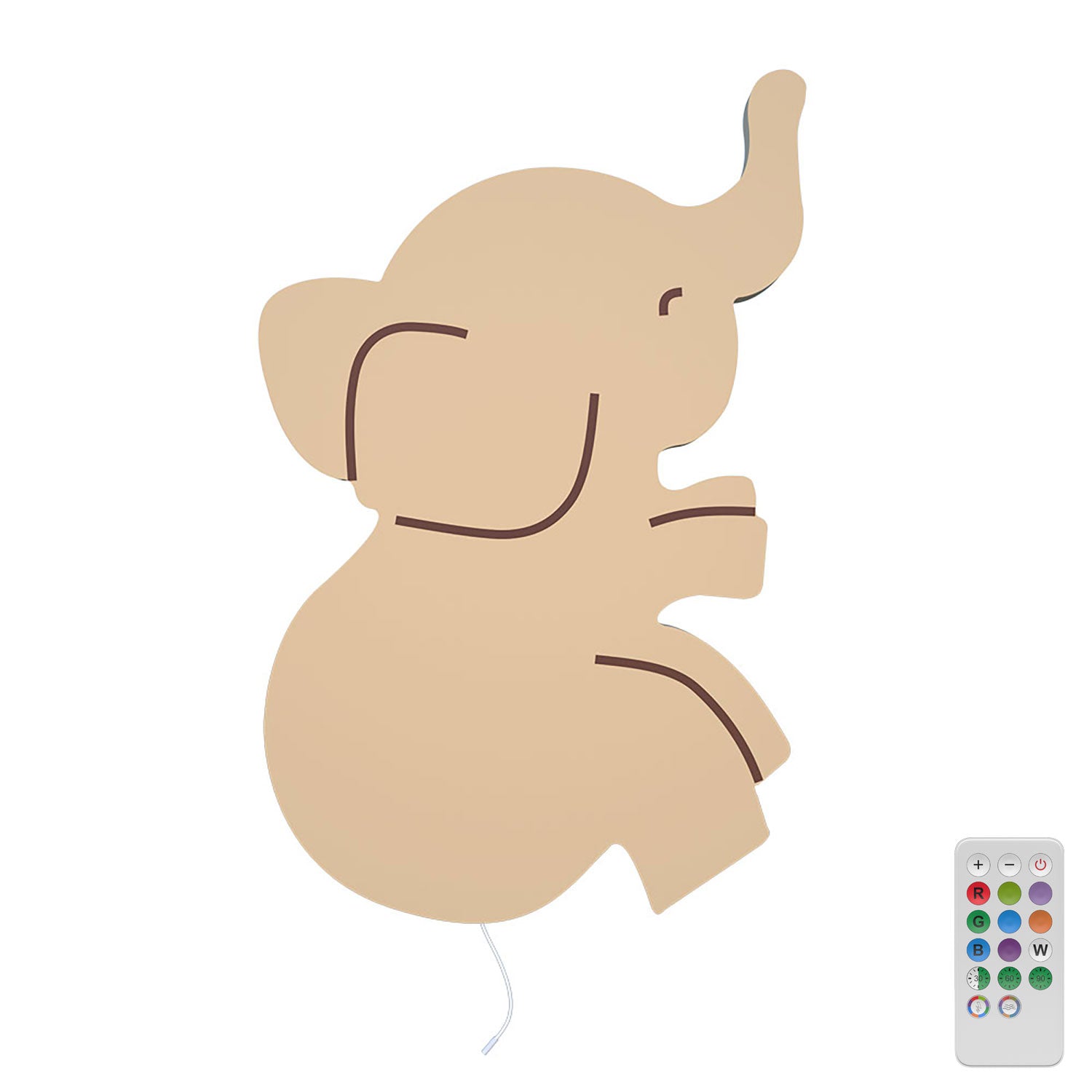 Lámpara de pared BabyNotte Elephant - Mando a distancia