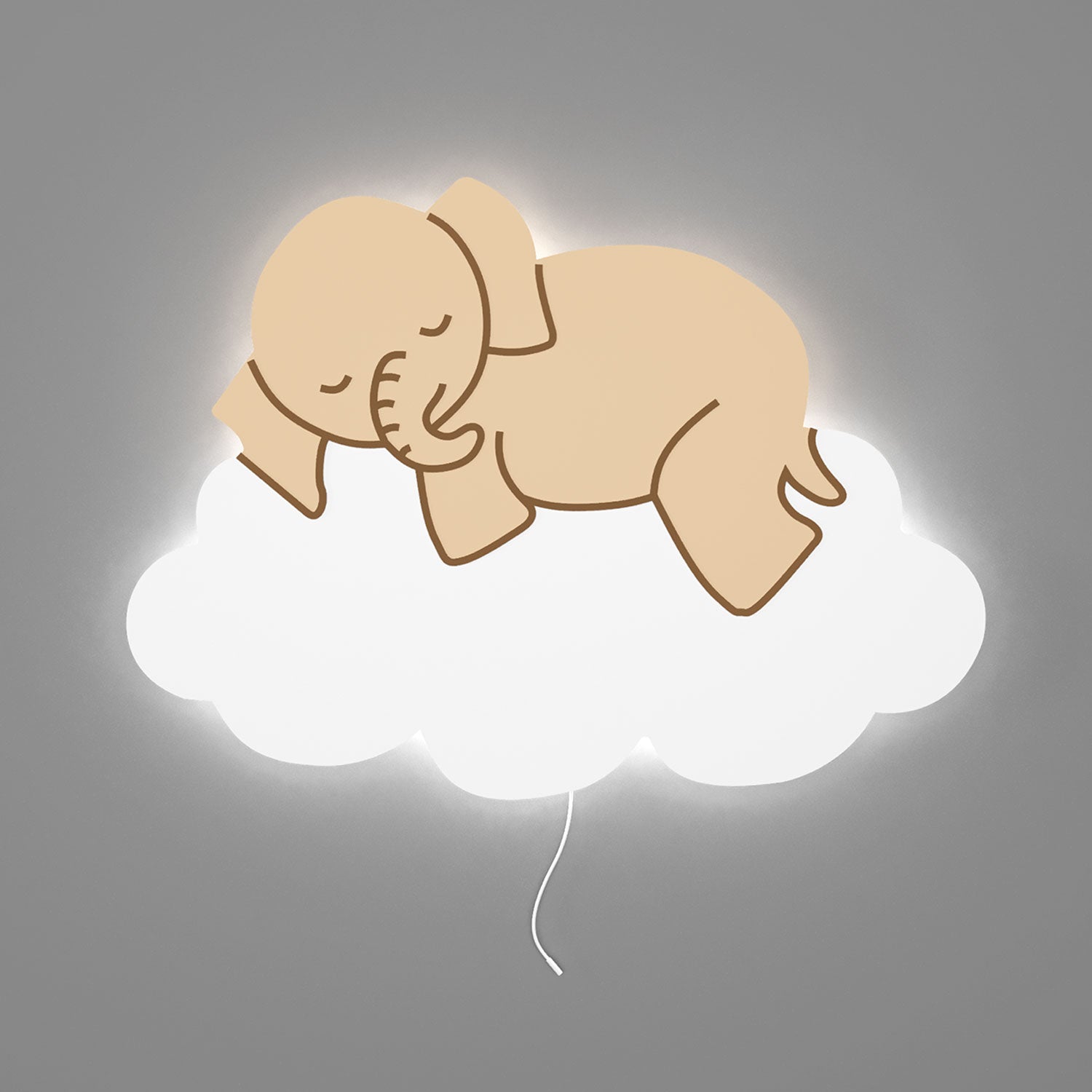 Lámpara de pared BabyNotte Elephanteau Cloud - Mando a distancia