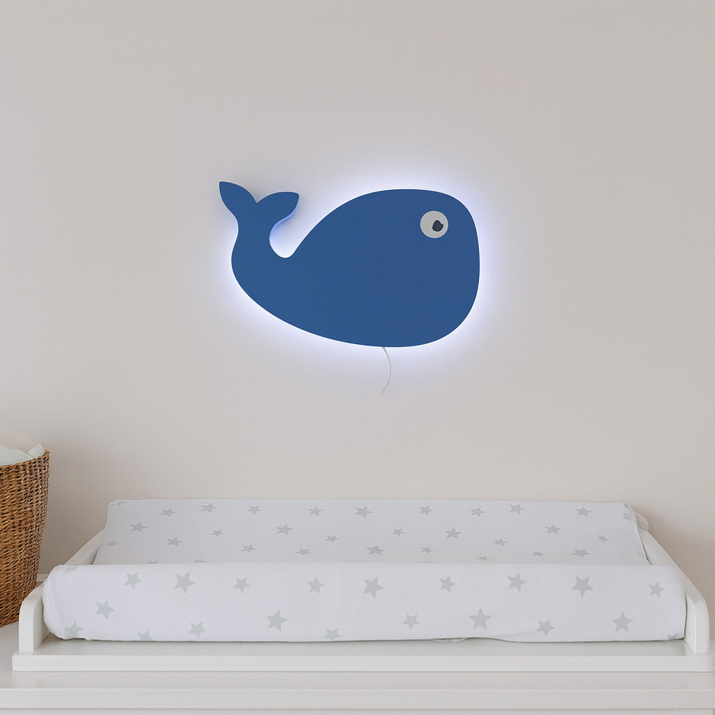 Lampada da parete Luce notturna Balena