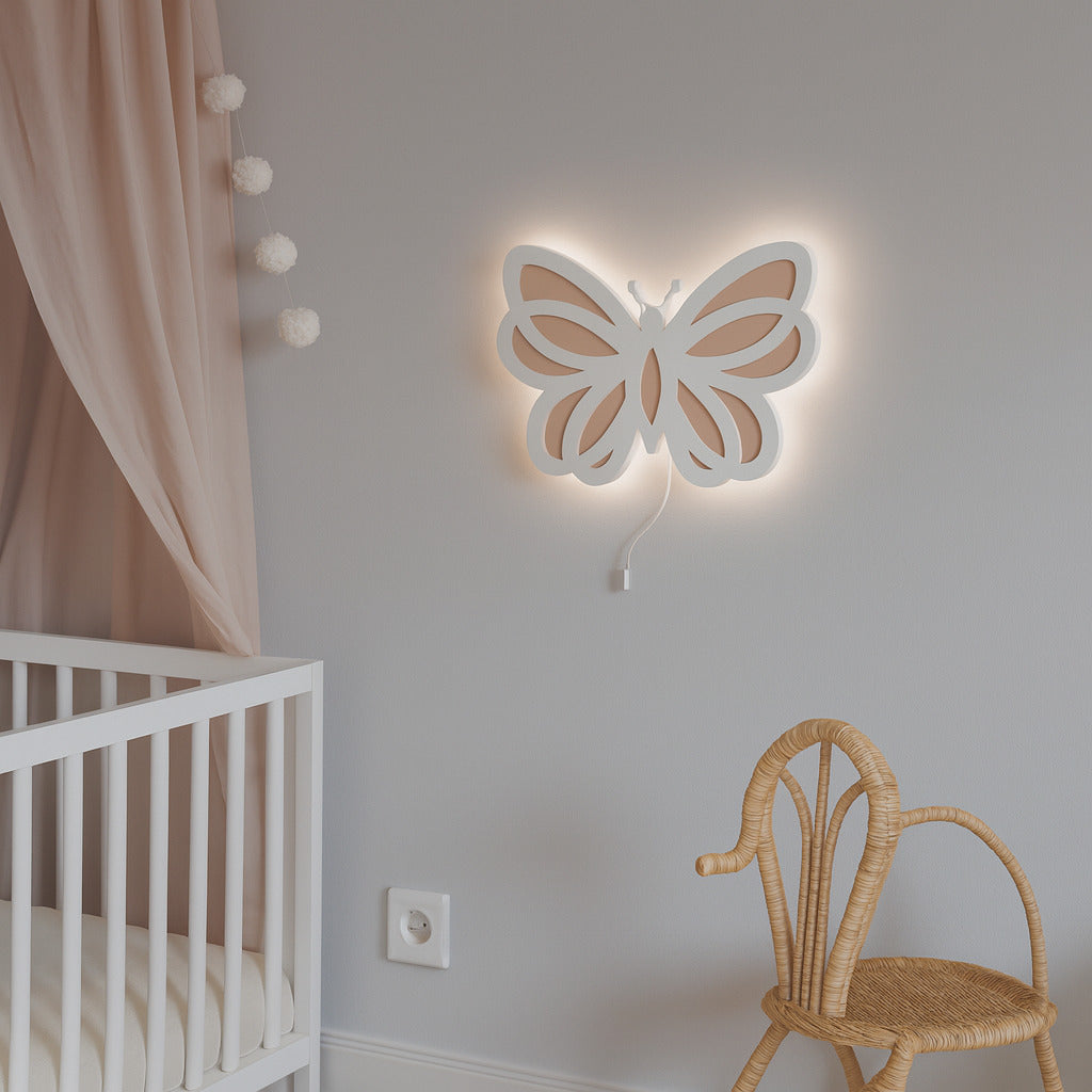 Lampada da parete Veilleuse Papillon de Lune