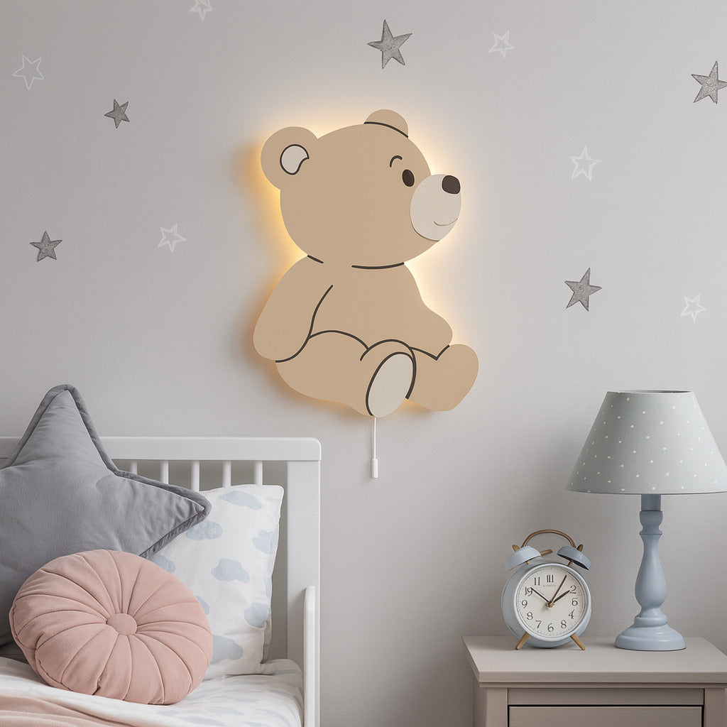 Lampada da parete Luce notturna Orsetto seduto