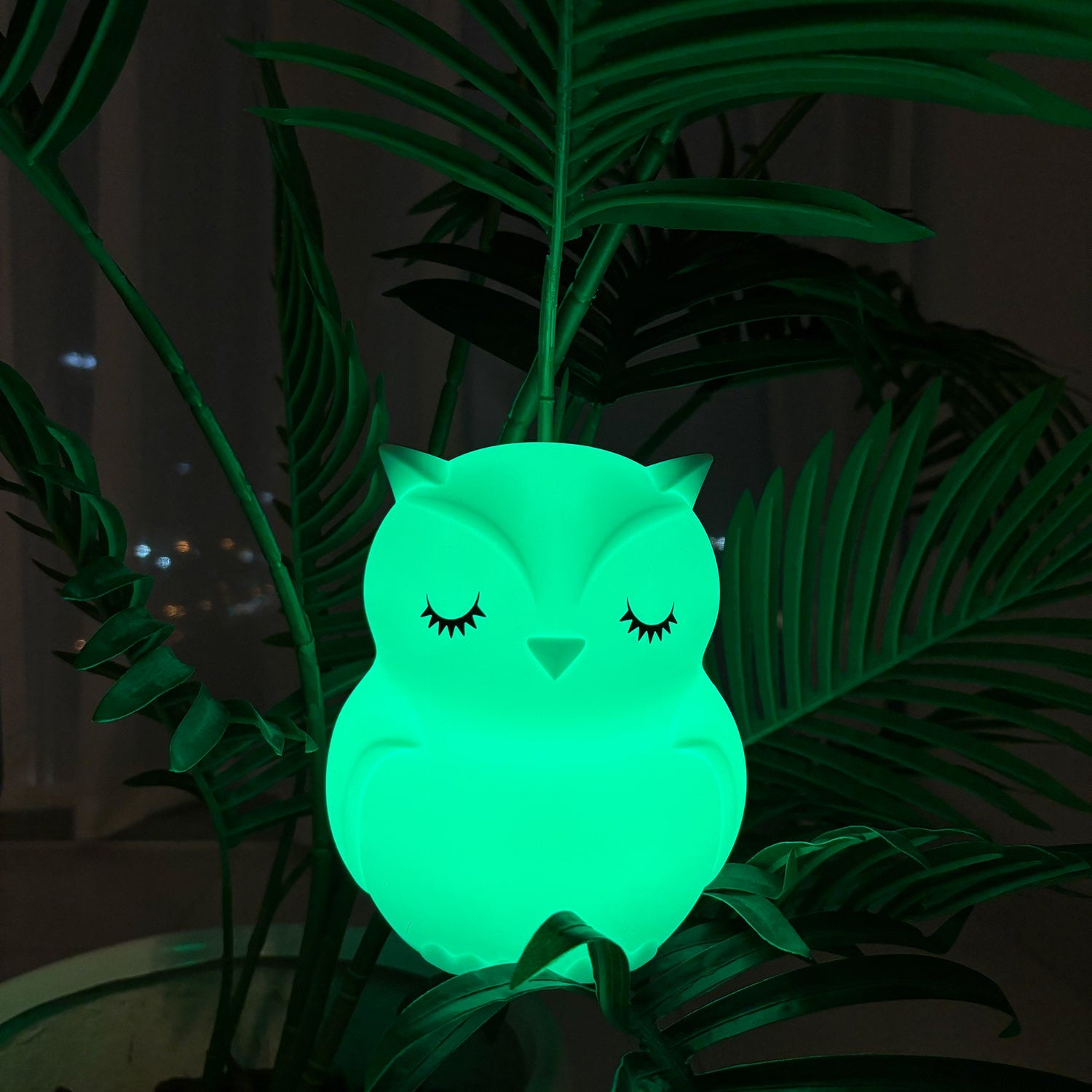 Luz nocturna colorida Animaluce - Búho Vigilante