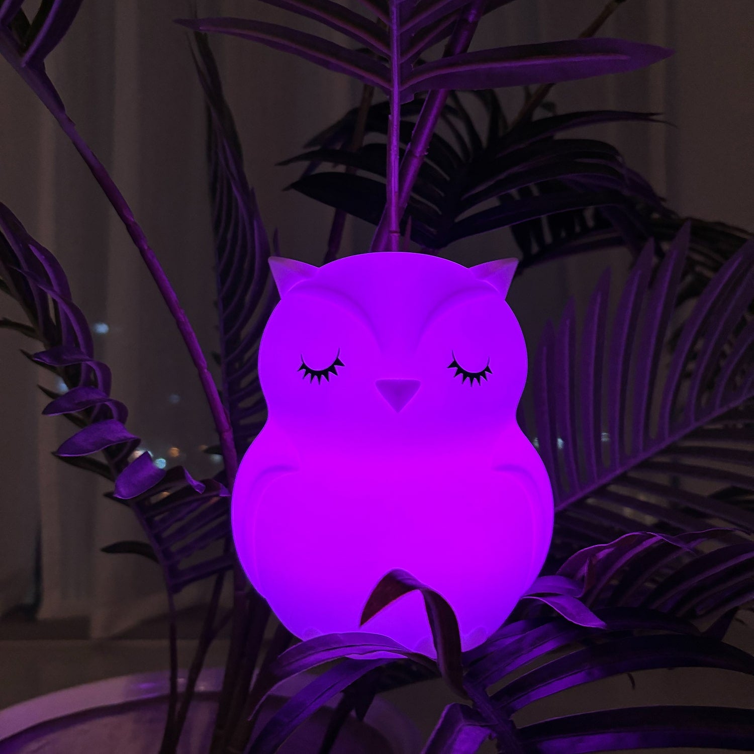 Luz nocturna colorida Animaluce - Búho Vigilante