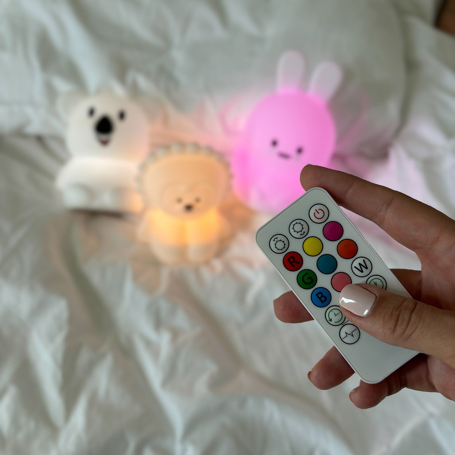 Colored night light Animaluce - Brave Lion