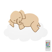 Lampada da parete BabyNotte Elephanteau Cloud - Telecomando