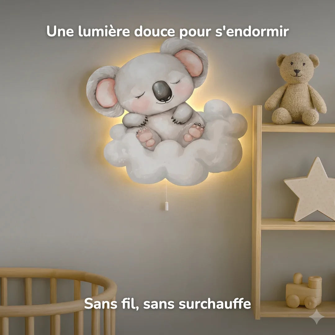 Wandnachtlampje Koala Wolk