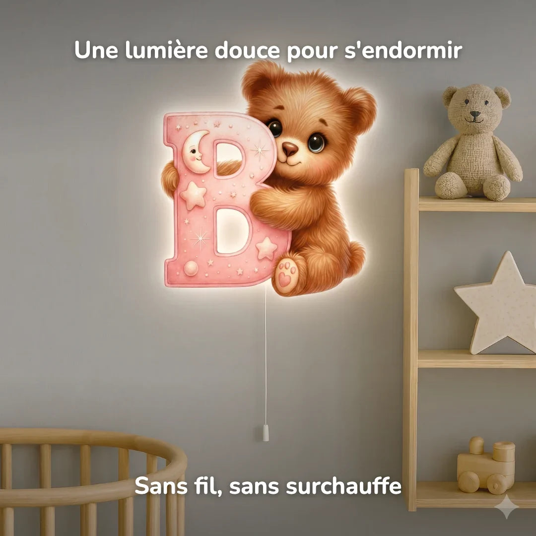 Wandlampe Nachtlicht Buchstabe B