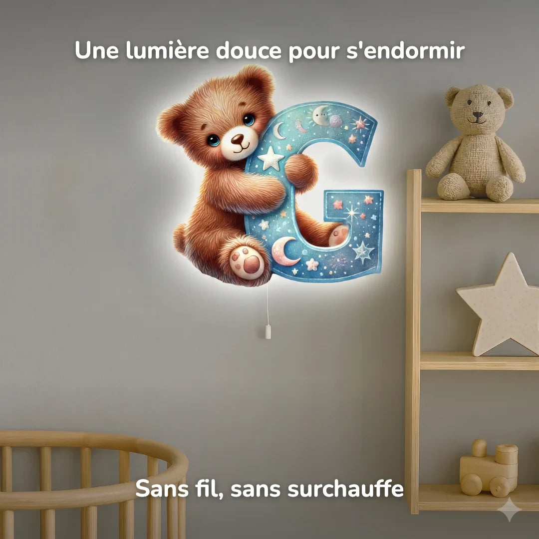 Lámpara de pared Luz nocturna Letra G