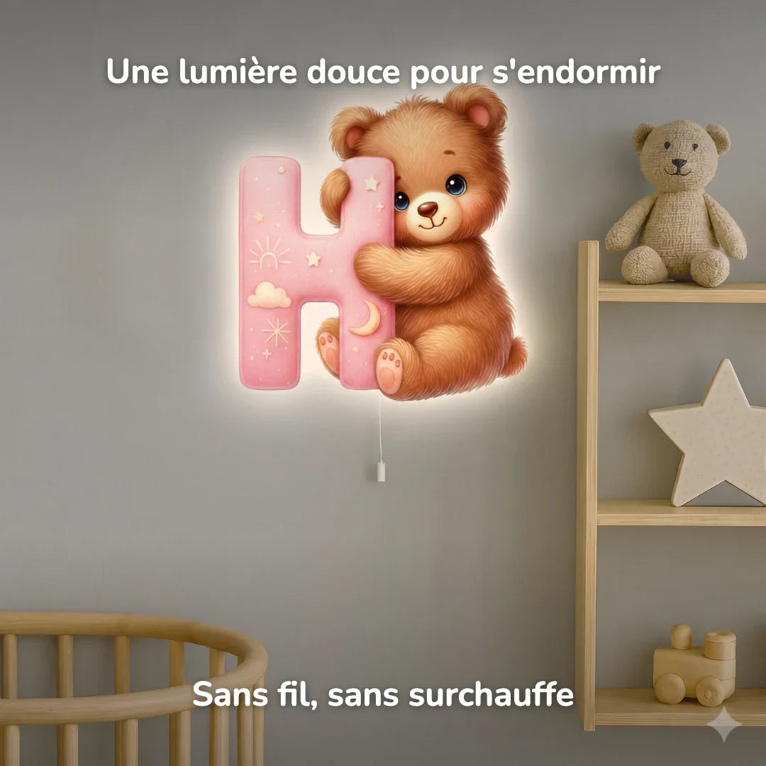 Lampe murale Veilleuse Lettre H