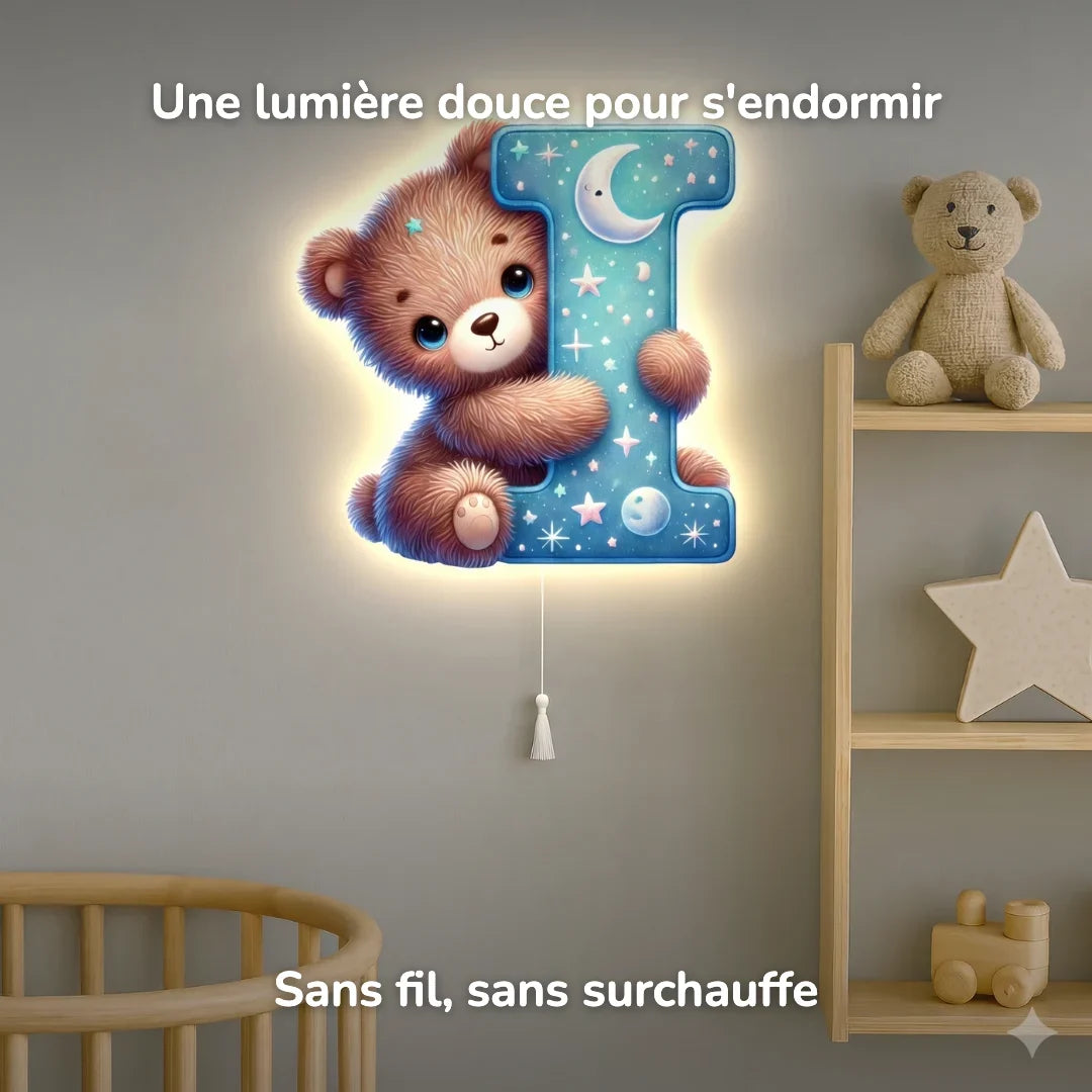 Wandlampe Nachtlicht Buchstabe I