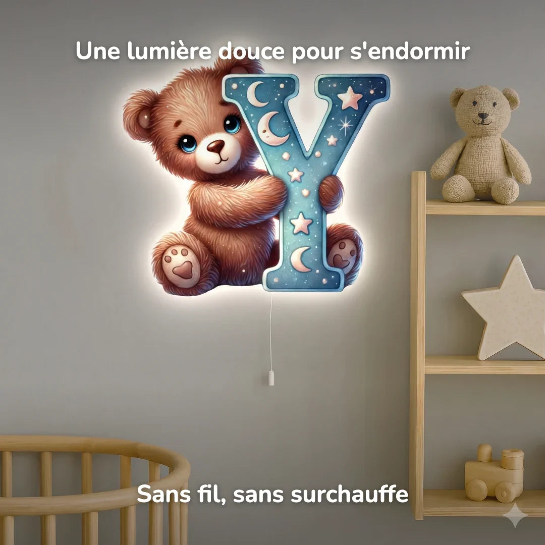 Candeeiro de parede Luz de presença Letra Y