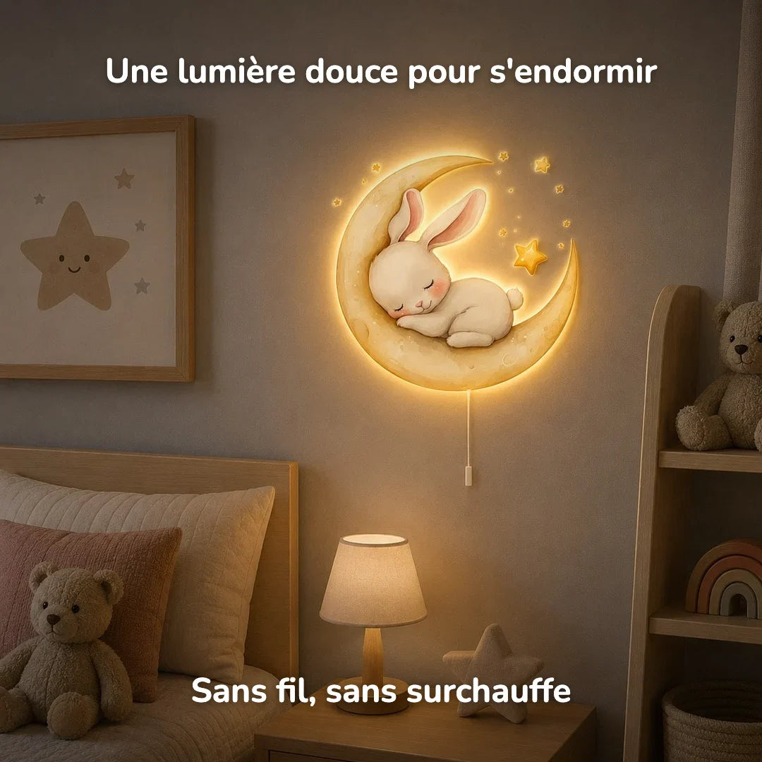Lámpara de pared Luz nocturna Moonlight Bunny