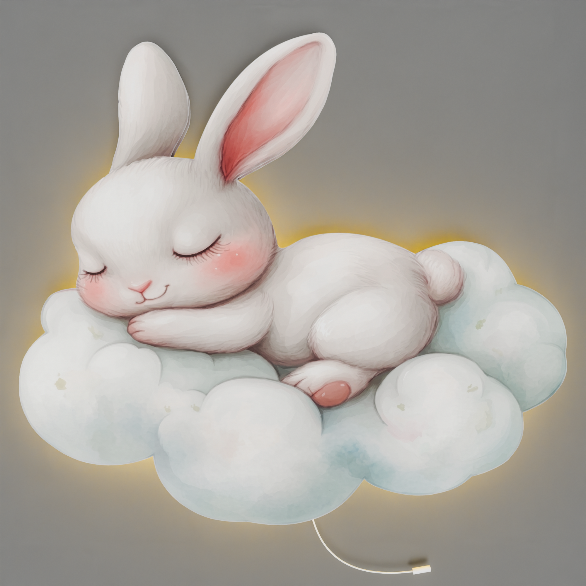 Lampe murale Veilleuse Lapin Nuage