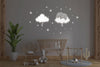 Applique-murale-pour-bébé-nuage avec elephant blanc nuit