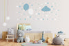 Babynotte-lenny-et-alba-luminaire-murale-pour-chambre-bébé- ballon et nuage bleu