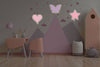 Babynotte-lenny-et-alba-luminaire-murale-pour-chambre-bébé-papillon violet nuit
