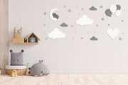 Composition veilleuse murale enfant BabyNotte Love Cloud