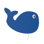 Lampe murale babynotte baleine bleu