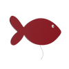 Lampe murale babynotte poisson rouge