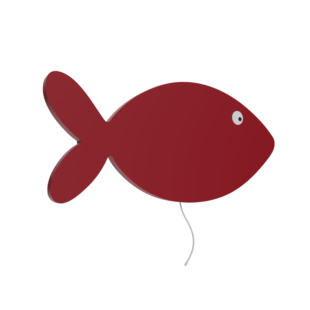 Lampe murale babynotte poisson rouge