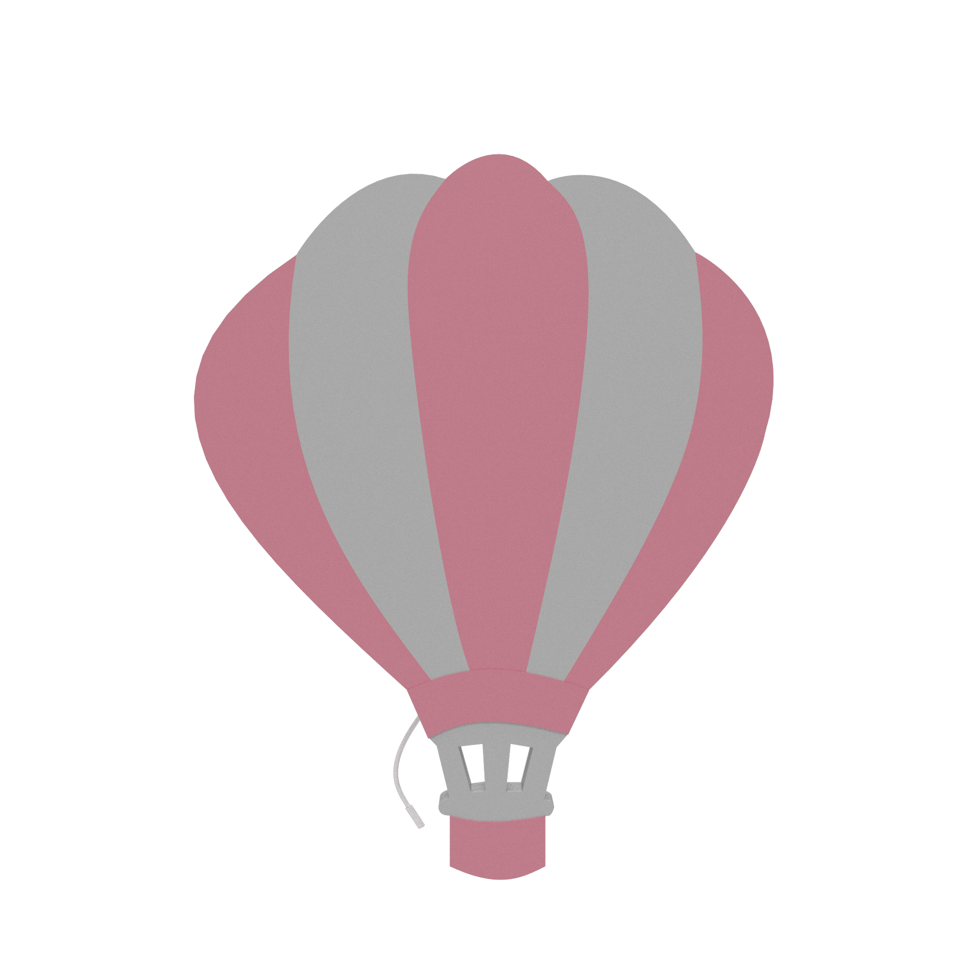 Lampe murale chambre bébé air ballon rose