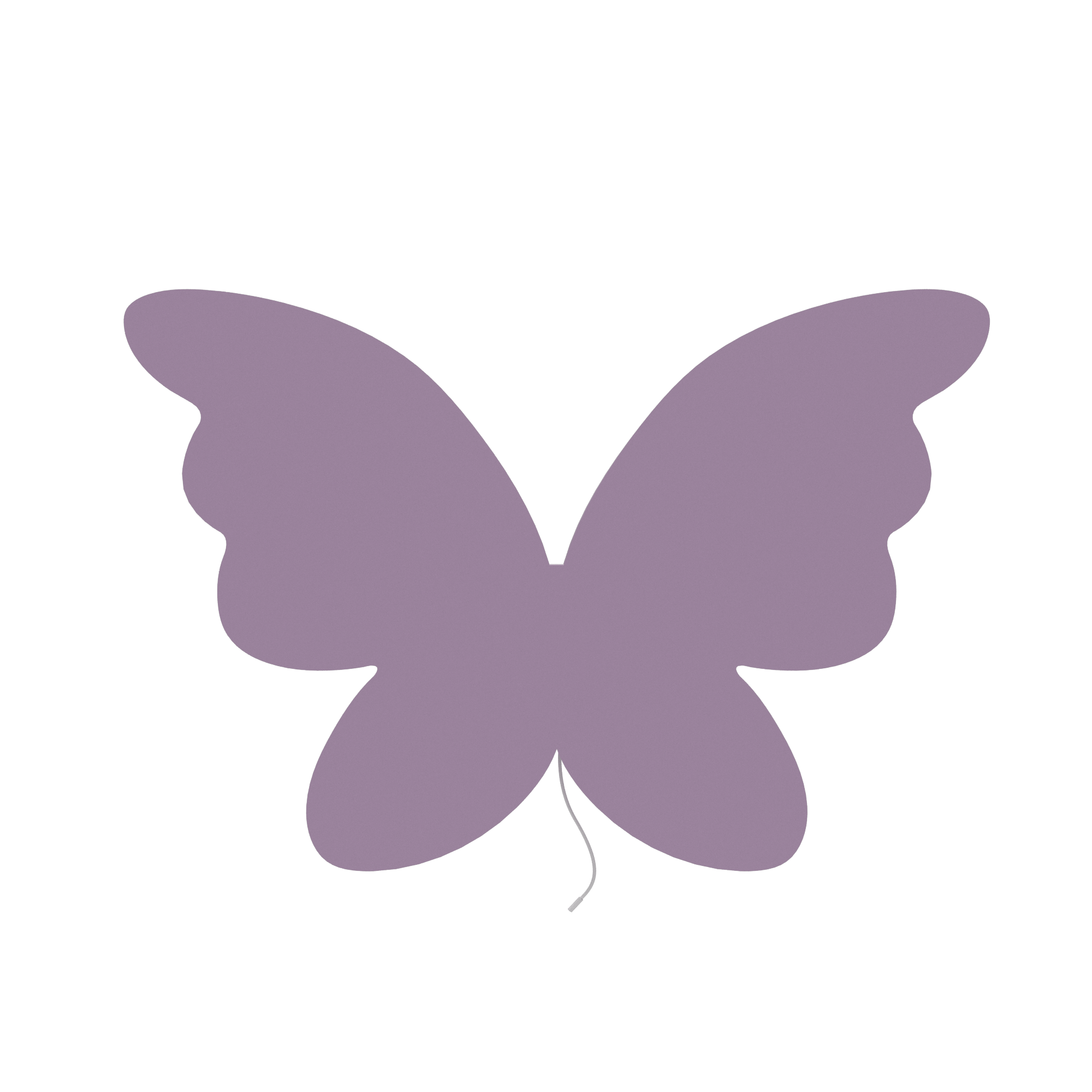 Lampe murale chambre bébé papillon violet