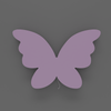 Lampe murale chambre enfant papillon violet