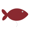 Luminaire murale babynotte poisson rouge
