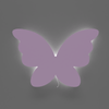 Luminaire murale chambre bébé papillon violet