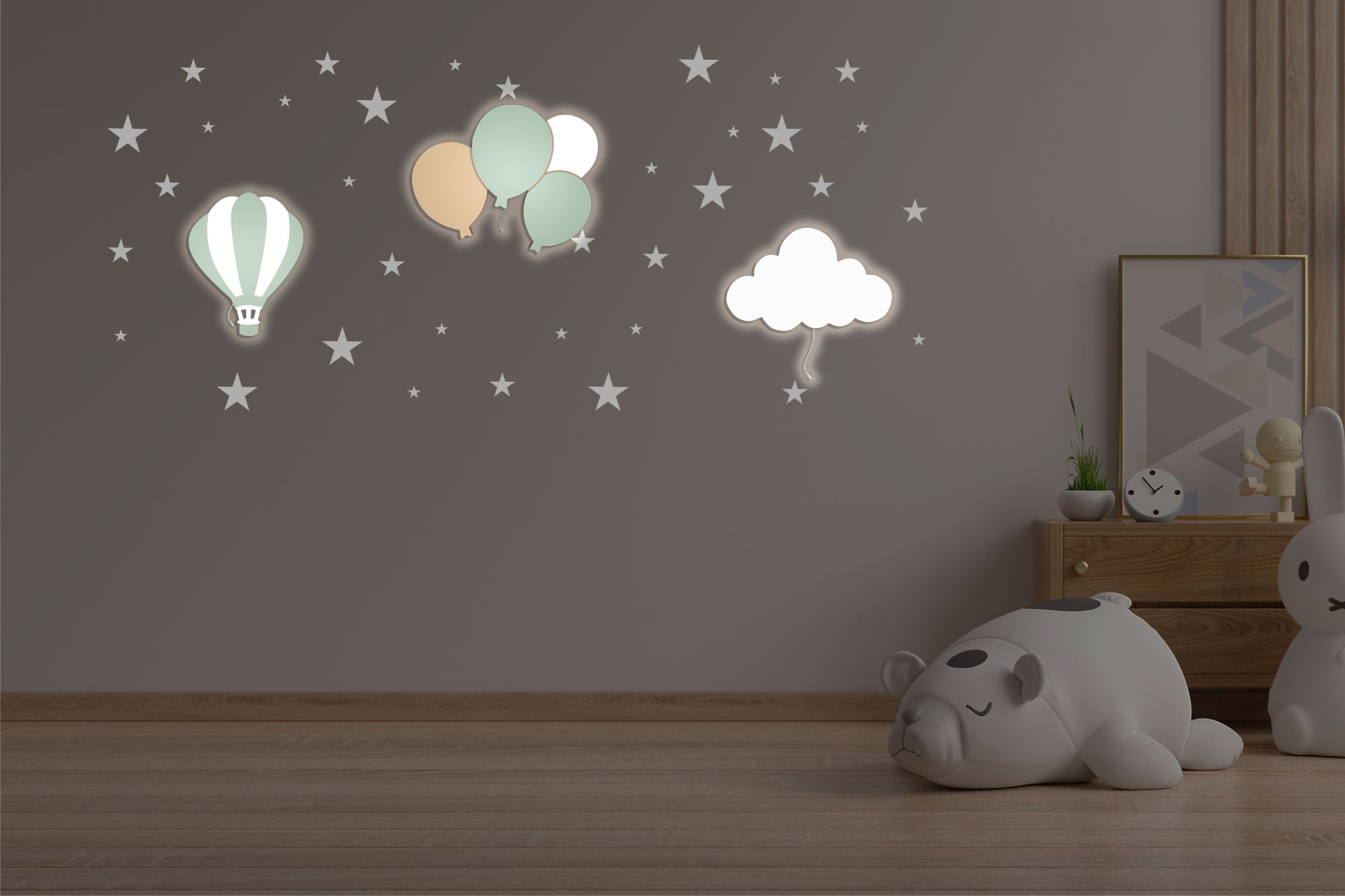 BabyNotte Nap Nueva composición de luz nocturna de pared infantil