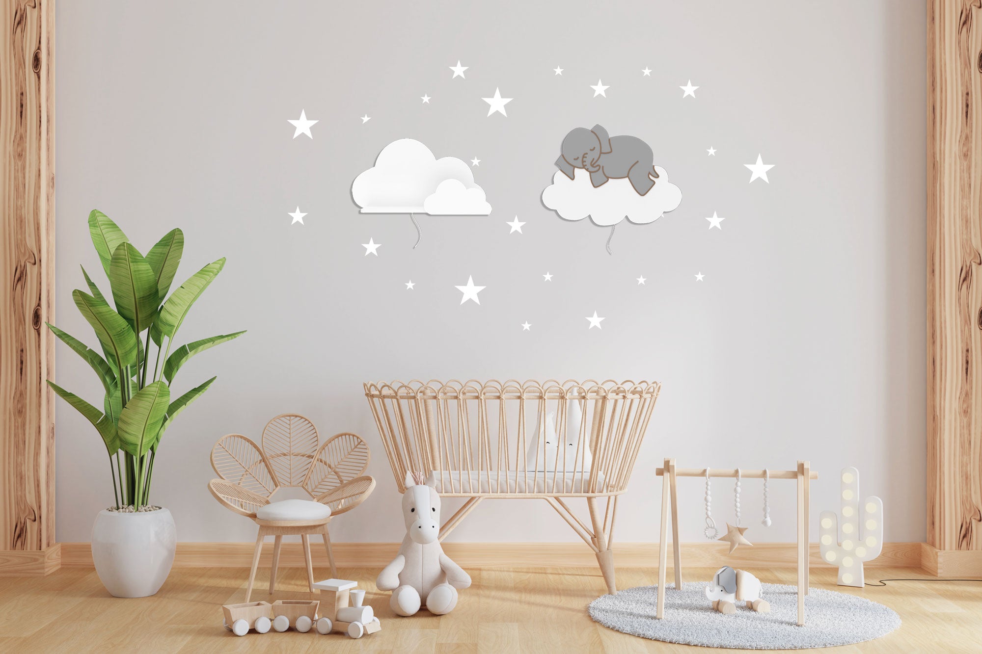 BabyNotte Comfy Nieuw samenstelling nachtlampje voor aan de muur voor kinderen