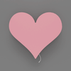 applique luminaire murale chambre bébé coeur rose