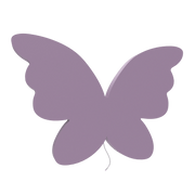 applique murale chambre bébé papillon violet